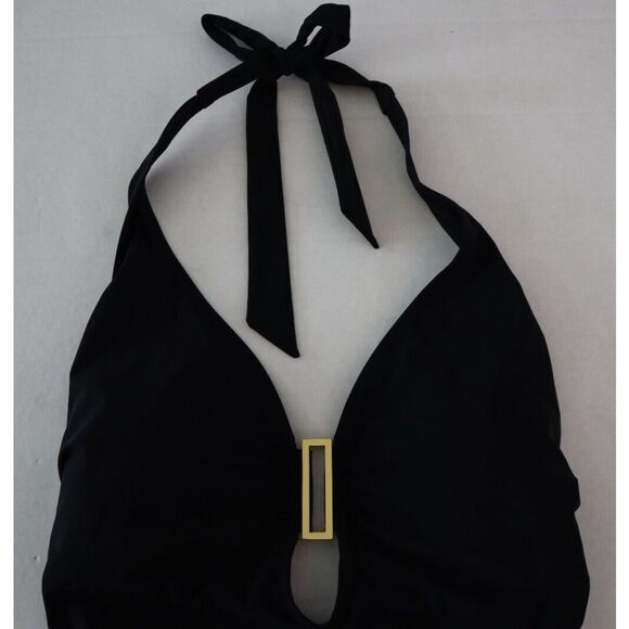 Amoressa x Miraclesuit 6522456 Sz 12 Black Bianca Solid One-Piece Swimsuit - Picture 7 of 12